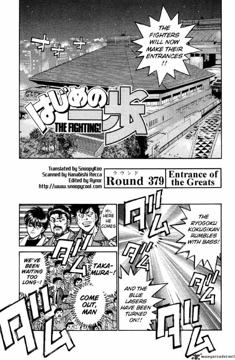 Hajime no Ippo: Fighting Spirit, Chapter 379 image 01